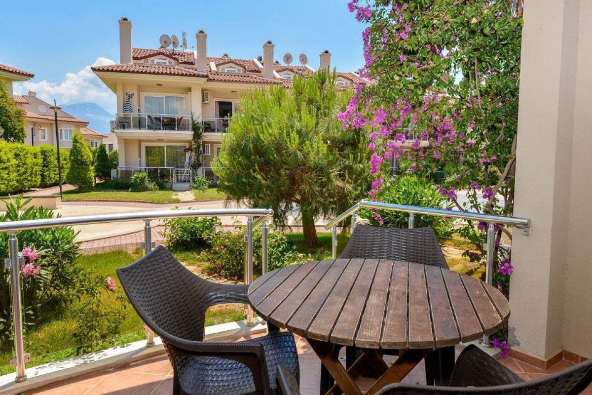 Aqua 39 Sunset Beach Club zemin kat kiralık 1 odalı apart fethiye tatil evi